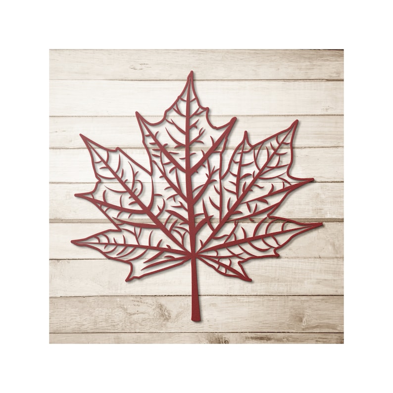 Metal Maple Leaf Wall Art Canada Symbol Wall Picture Etsy