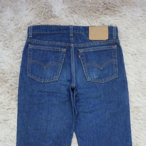Vintage 90's Levi's 517 Jeans Waist Size Distressed Dark Wash