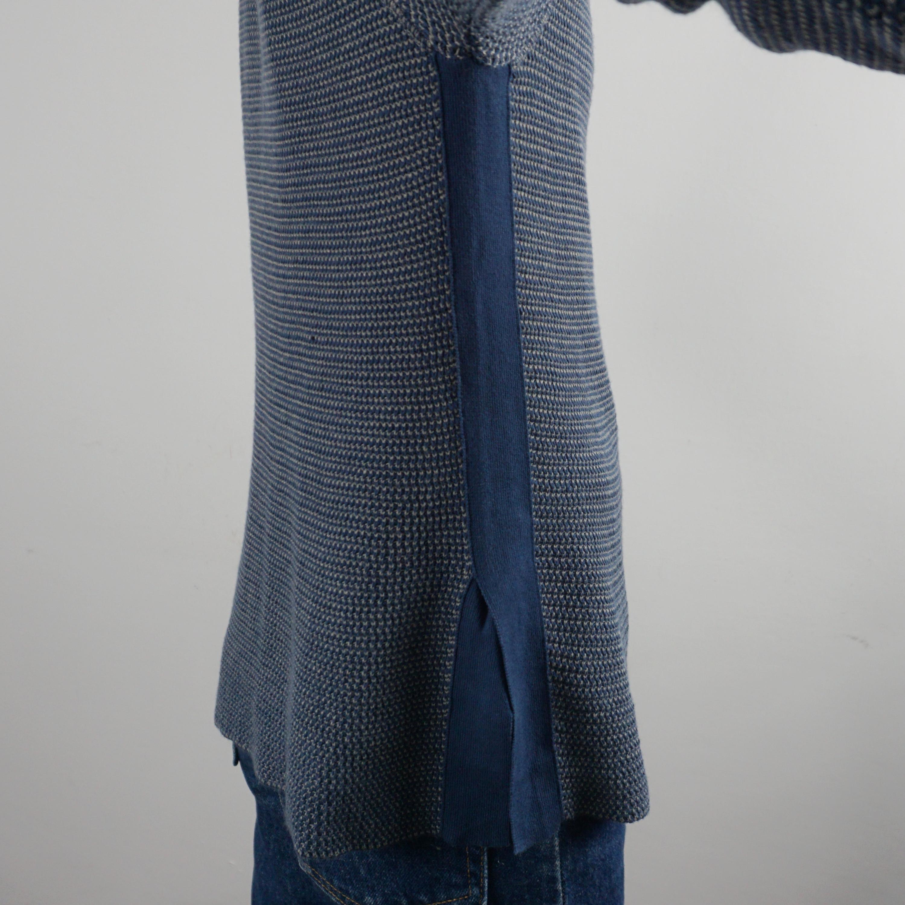 Vintage 2000s Emporio Armani Knit Top Made in Italy Blue