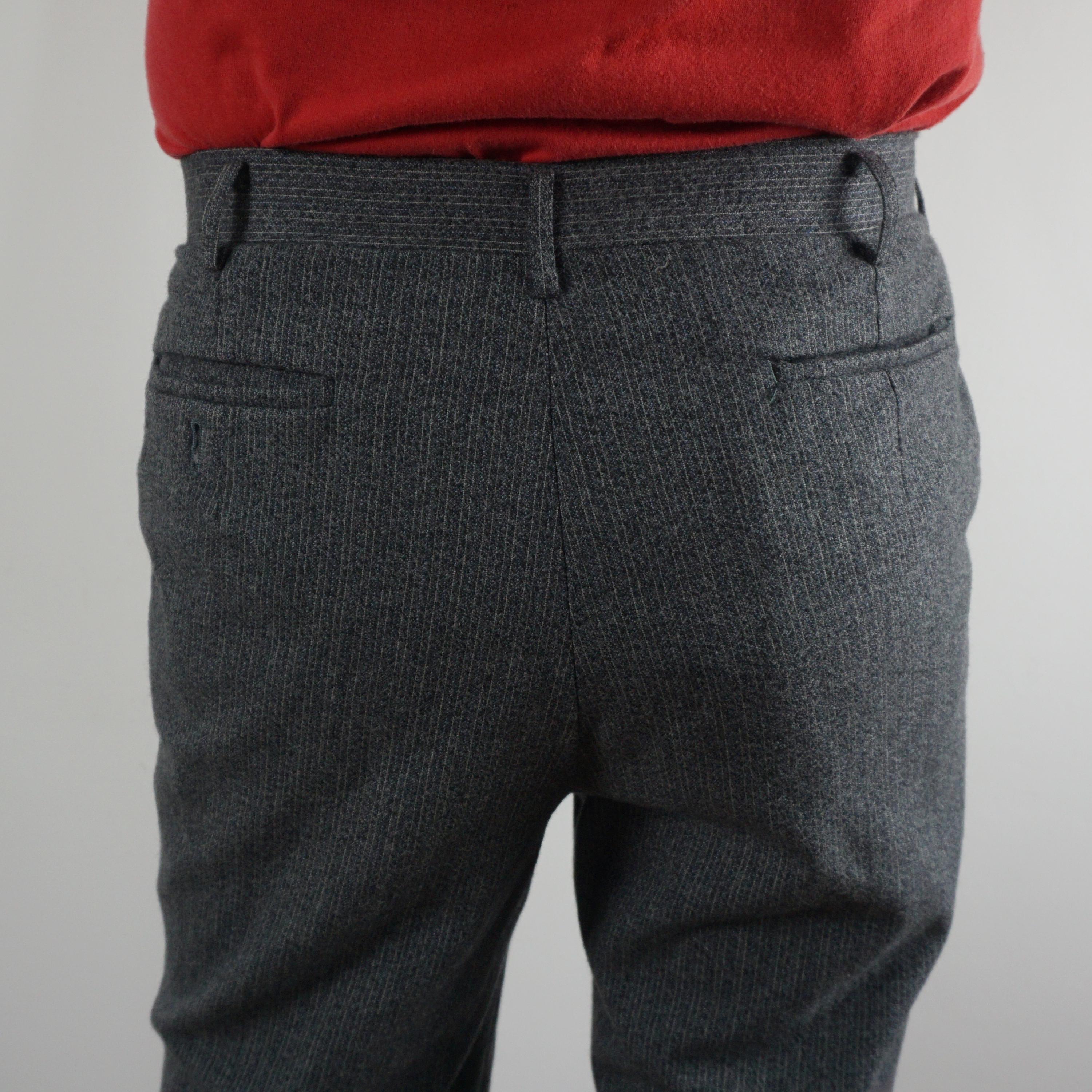 Vintage 90s Japanese Tailor-made Rockabilly Slacks Gray