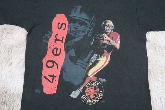 Vintage 90's San Francisco 49ers T-Shirt Joe Mont… - image 3