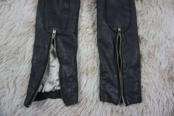 Vintage Doma Distressed Leather Jacket Women Size… - image 6