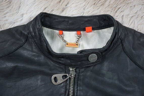 Vintage Doma Distressed Leather Jacket Women Size… - image 4