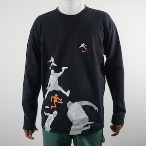 Vintage 2000s Air Jordan by Nike Tees Black Thick Heavyweight Cotton Michael Jordan Slam Dunk Size L