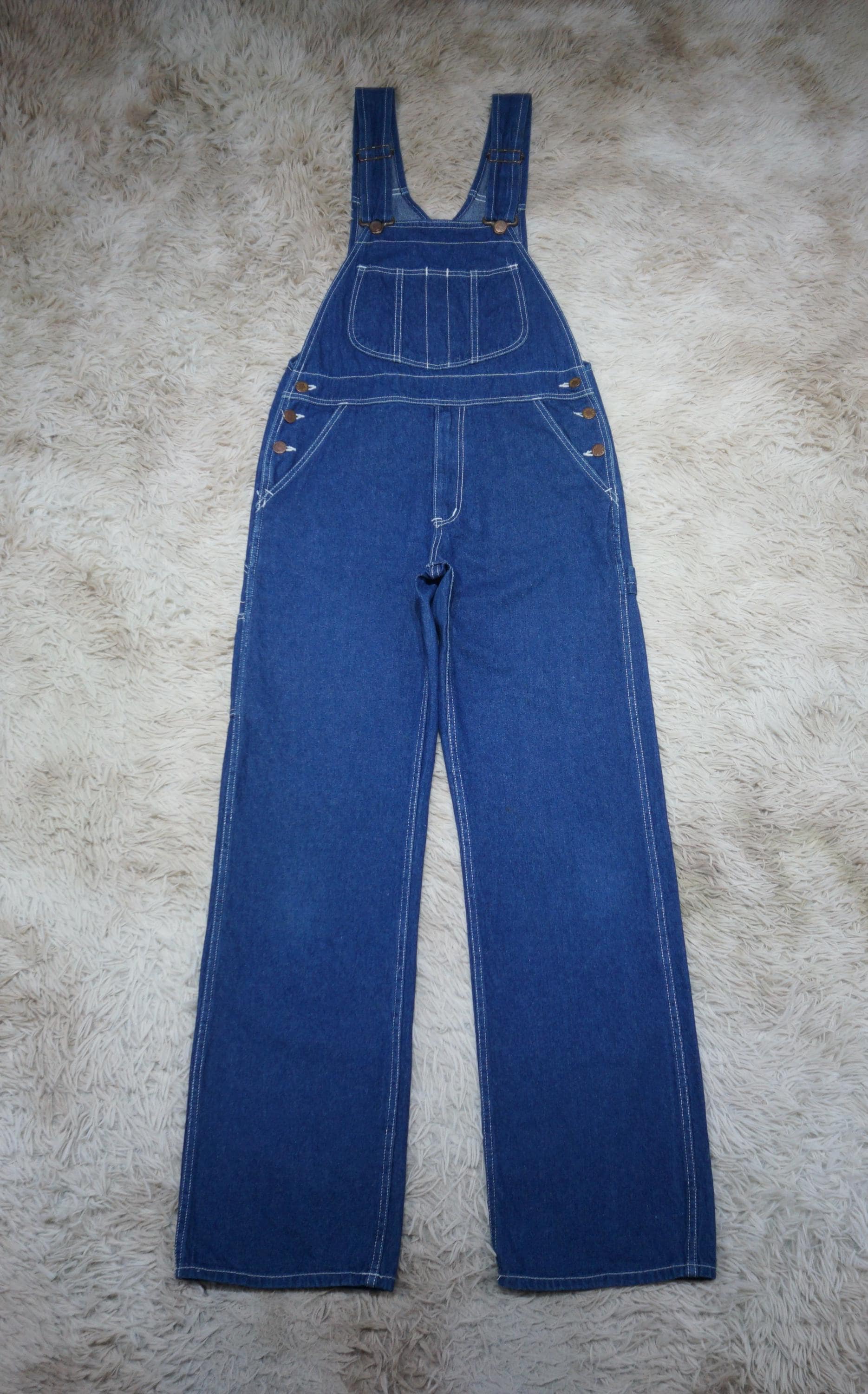 Vintage 90's Carpenter Bib Overalls Waist Size 27 XS Dark