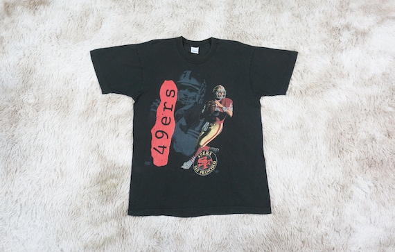 Vintage 90's San Francisco 49ers T-Shirt Joe Mont… - image 1