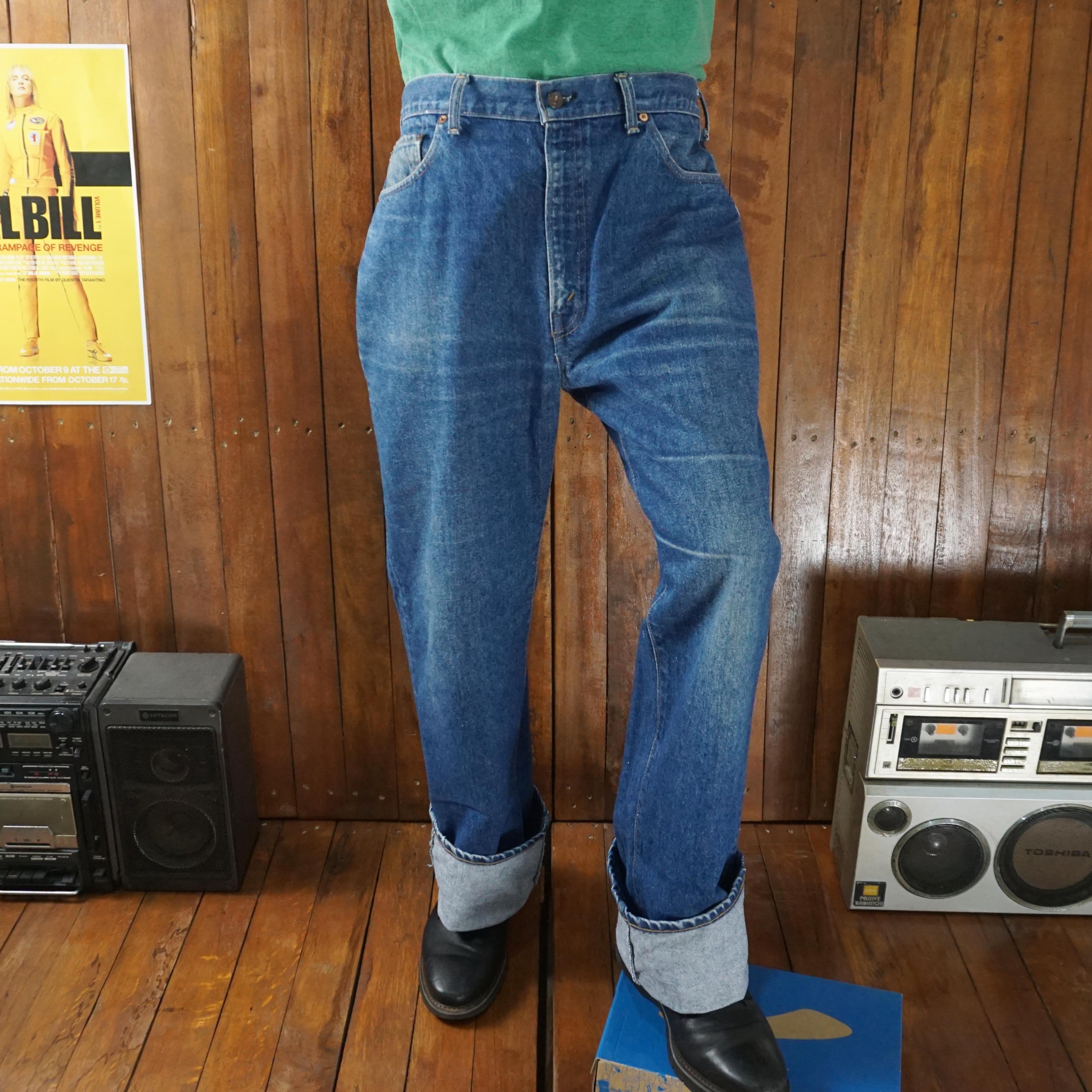 80's Levi’s 517-0917 W30L36 35W)80s Levi's 517 American-made denim bootcut jeans (517