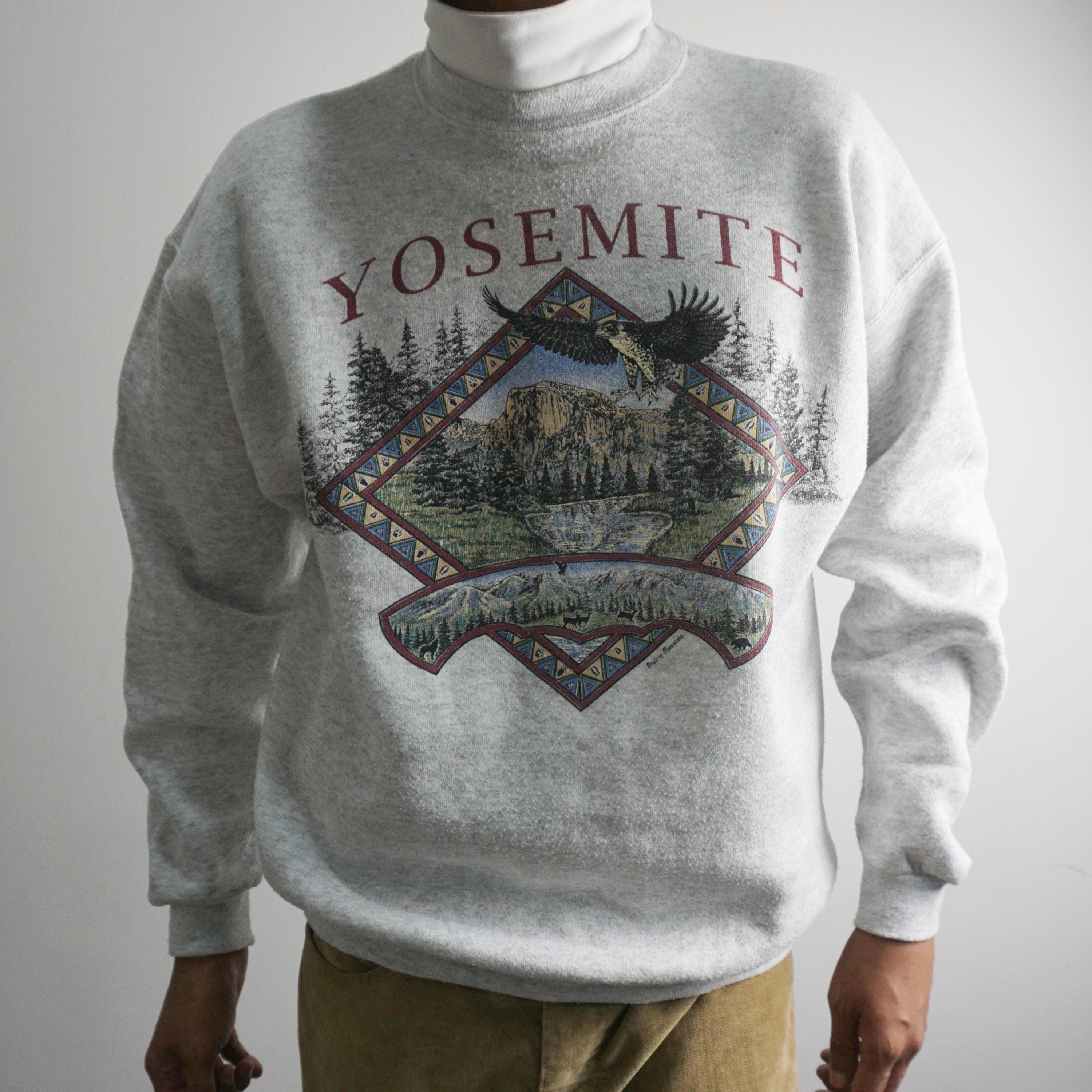 Vintage 90s Yosemite Prairie Mountain Hiker Sweatshirt – Tultex