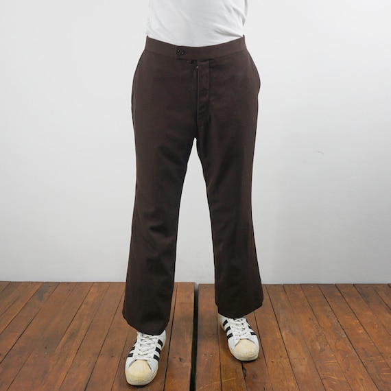 1980s vintage JAPAN wool Slacks pants Vintage 80s Wool Blend