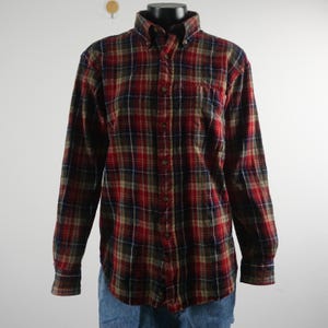 Vintage 90s Pendleton Wool Shirt: Checkered Western Style, Size M