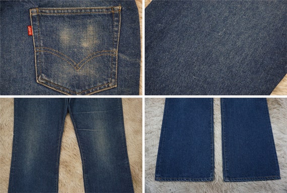 Vintage 70's Levi's 517 Jeans Waist Size 37 Distr… - image 7