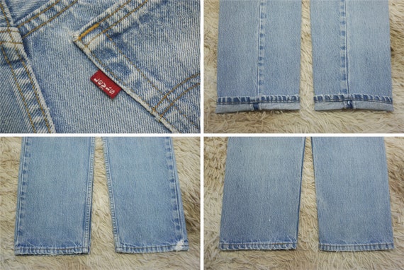 Vintage 90's Levi's 501 Jeans Waist 28 Student Fi… - image 7