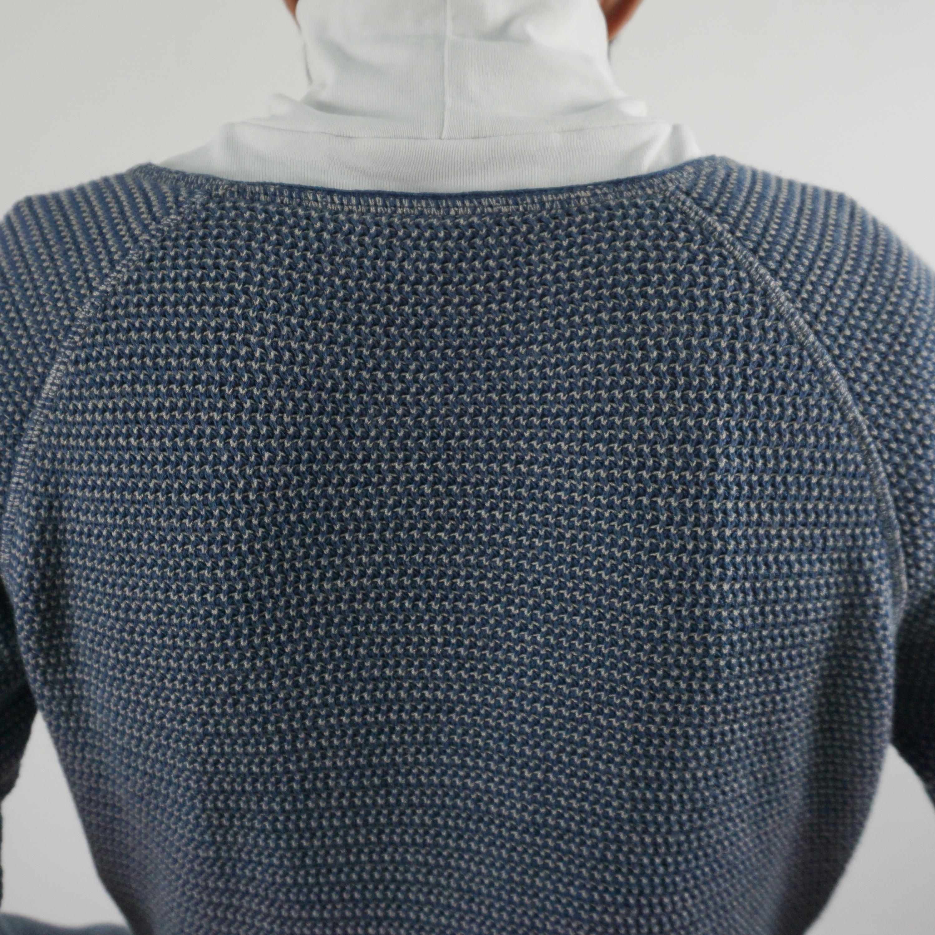 トップス vintage made in ITALY EMPORIO ARMANI en Vintage 2000s Emporio Armani Knit Top Made in Italy Blue