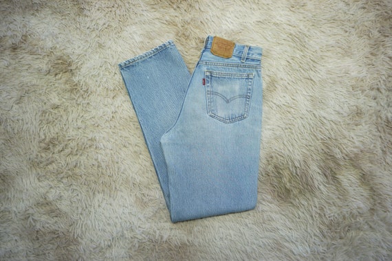 Vintage 90's Levi's 501 Jeans Waist 28 Student Fi… - image 9