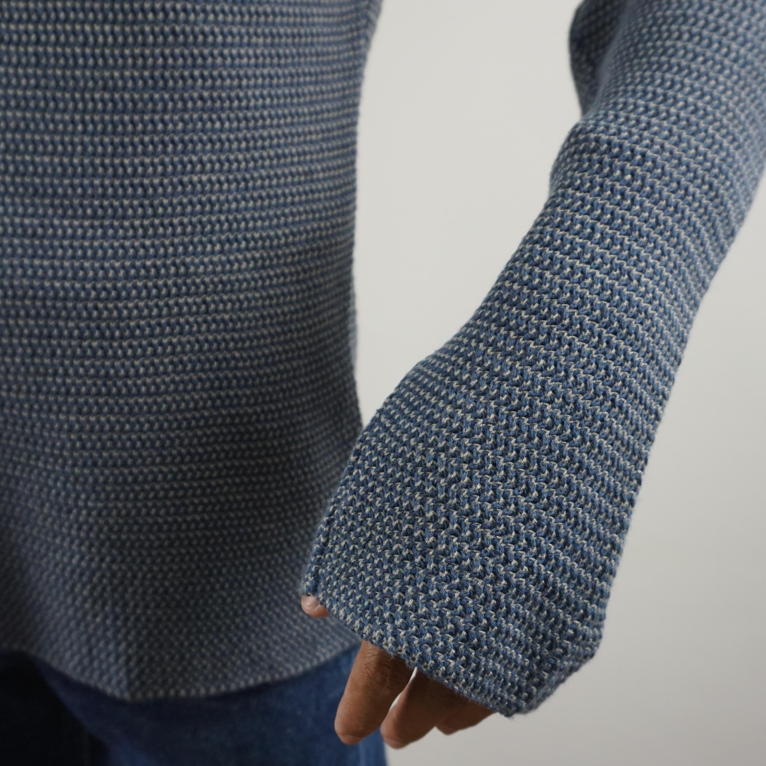 Vintage 2000s Emporio Armani Knit Top Made in Italy Blue