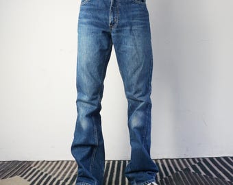 Vintage 70's Levi's 646 Orange Tab Jeans Waist Size 27 Slim