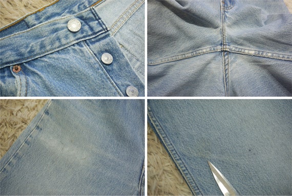 Vintage 90's Levi's 501 Jeans Waist 28 Student Fi… - image 6