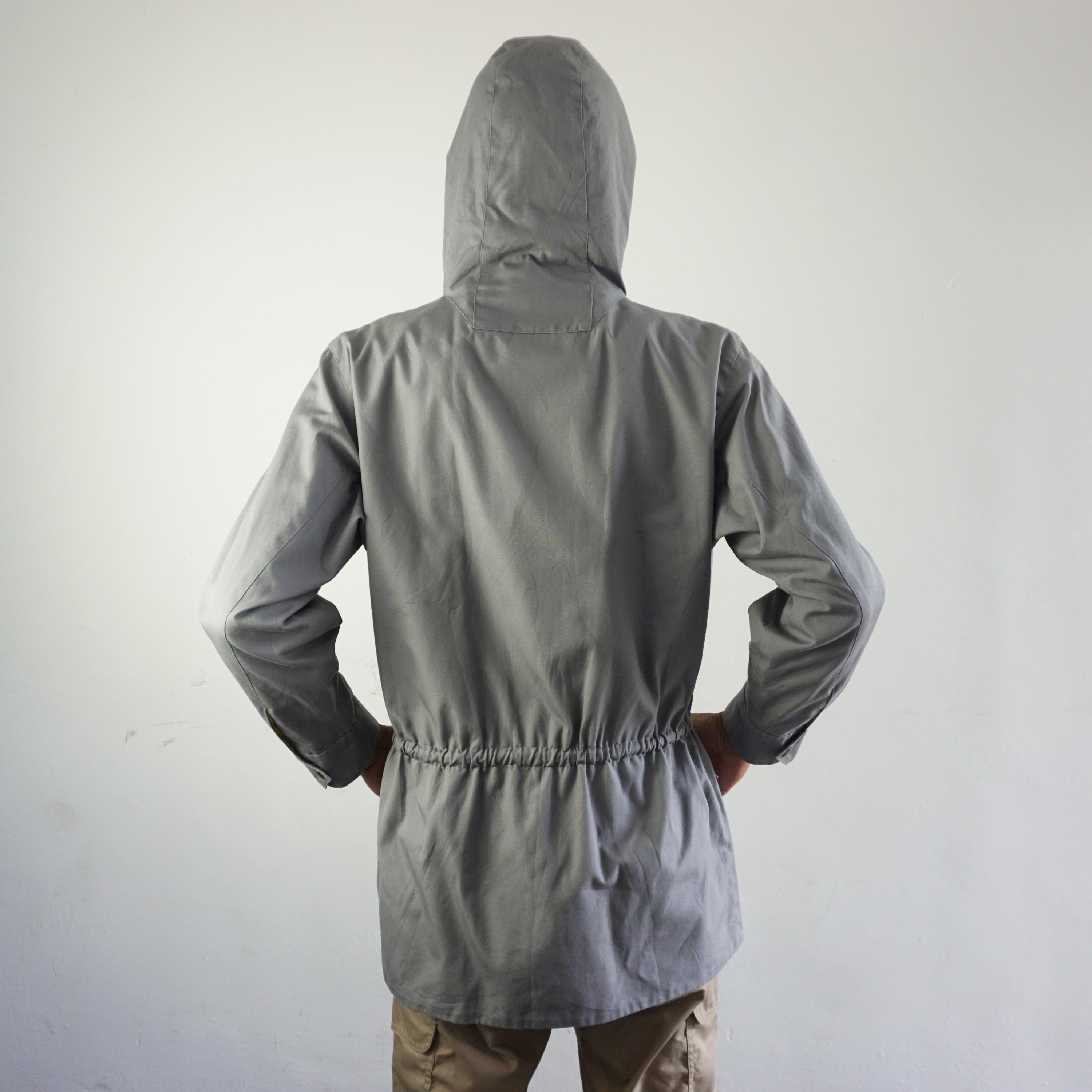 Vintage 90s Agnès b. Paris Gray Cotton Jacket Casual Unisex