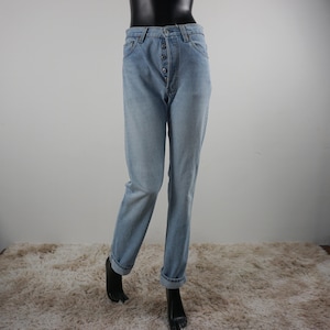 Vintage 90s Levi&#39;s 501 Jeans: Faded Light Wash Denim, W29