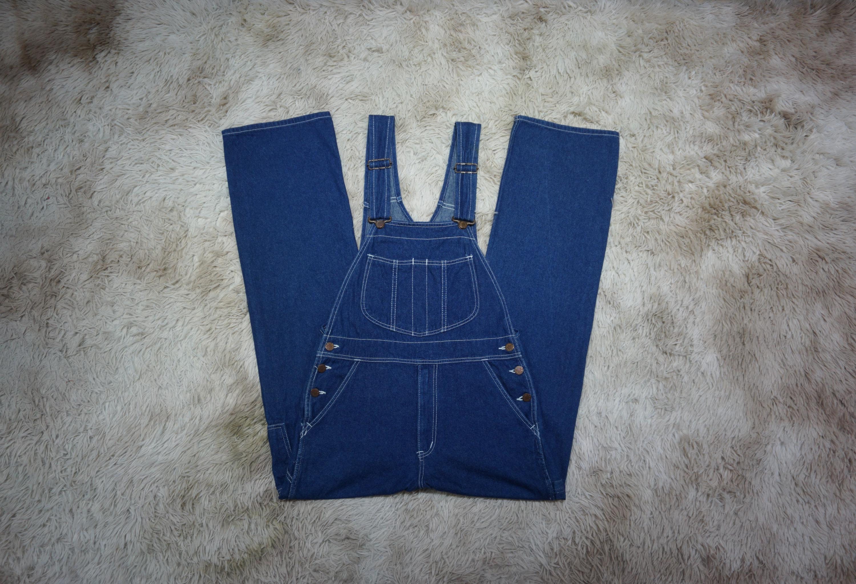 Vintage 90's Carpenter Bib Overalls Waist Size 27 XS Dark