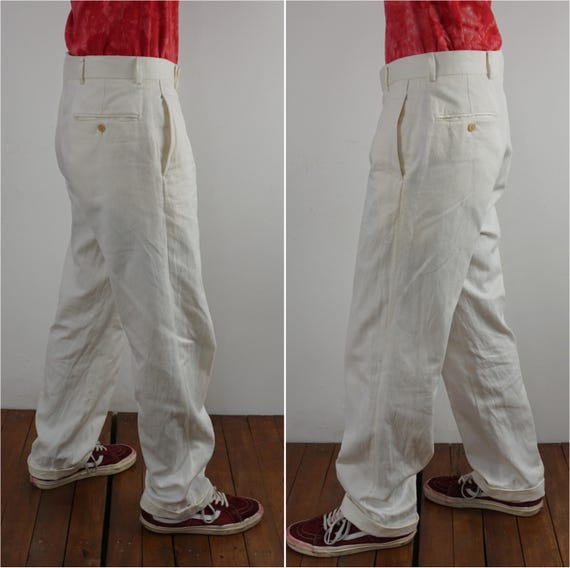 90s ヴィンテージ ストライプスラックス アイボリー リネンレーヨン USA 184073090.jpg?cmsp_timestamp=