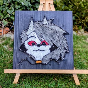 Furry Loona Vixen Helluva Stringart Filografie  – The Magic of the Furry Fandom in 3D -  Handmade by Amunthet