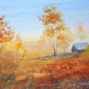 Original Watercolour 15x11 inches. Autumn Colours (unframed)