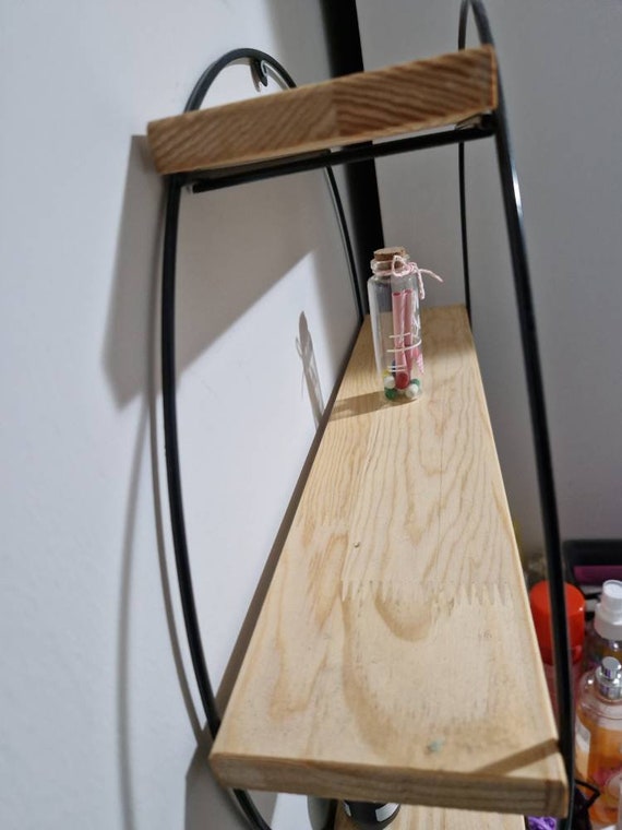 OKOMATCH Mensola da comodino, attaccabile alla parete, per camera da letto, dormitorio, ufficio, organizer per occhiali, telecomando, chiavi, penne, materiale plastico, bianco (tipo C