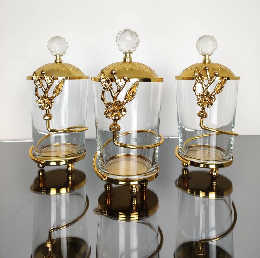 Glass Jars for Spices, Storage Jars, Kitchen Glass Jars, Empty Bottles