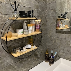 Makeup Perfume organizer,Wooden wall shelf,Bathroom organizer shelf,Multipurpose wall shelf,Wall mounted shelf,Kitchen organizer shelf