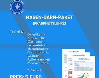 Magen-Darm-Trakt Krankheitslehre per Mail