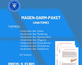 Magen-Darm-Trakt Anatomie per Mail