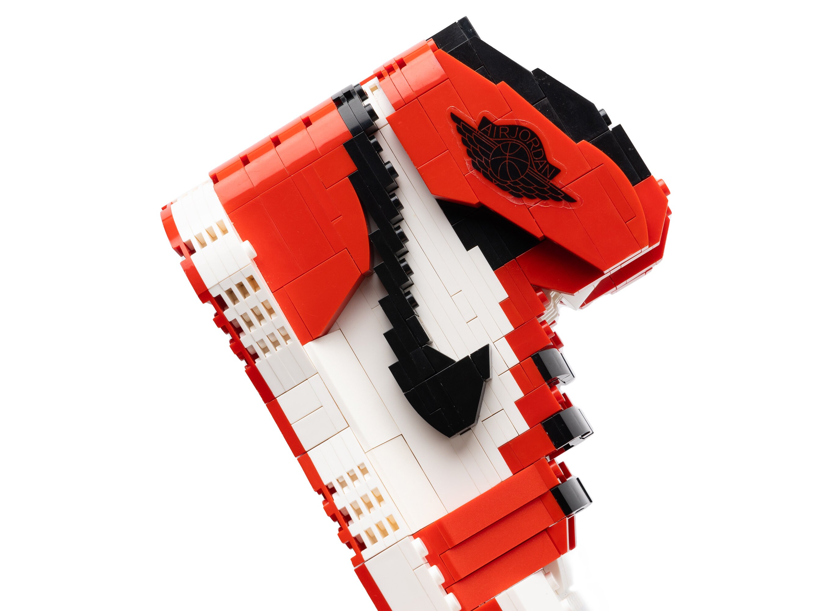 AJ1 Chicago Red White Hand Crafted Building Blocks Sneakers Kickbricks Etsy