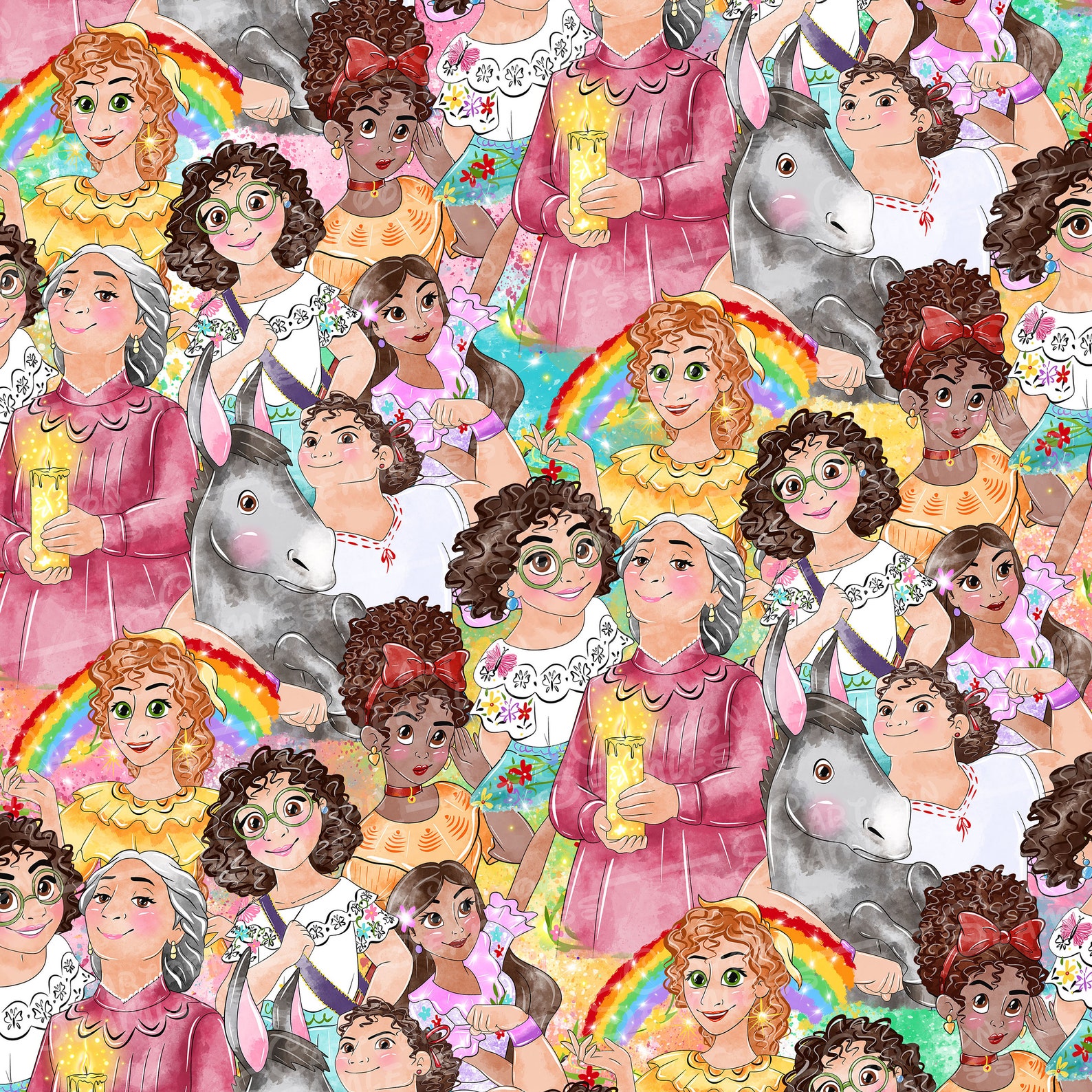 Encanto Seamless Pattern Mirabel Seamless Pattern Encanto Etsy Australia