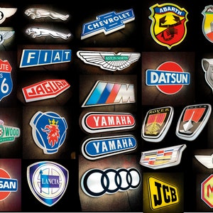 Shaped car / bike led illuminated wall signs garage / games room / pub / bar man cave modern light bentley abarth rover yamaha lancia jaguar