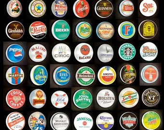 Drink logo's illuminated pub / bar / restaurant / garage / games room / man cave led wall sign coca cola pepsi starbucks costa birra guiness