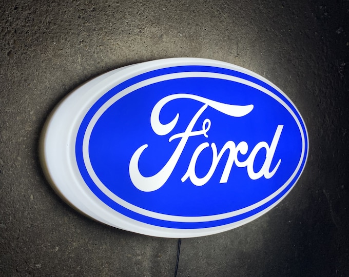 Ford Illuminated Sign for Garage / Workshop / Games Room / Man Cave Led ...