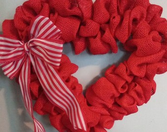 Heart Valentines wreath