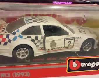 Burago BMW M3 1/24 Scale Diecast 0544 1993 BMW M3 #2 White