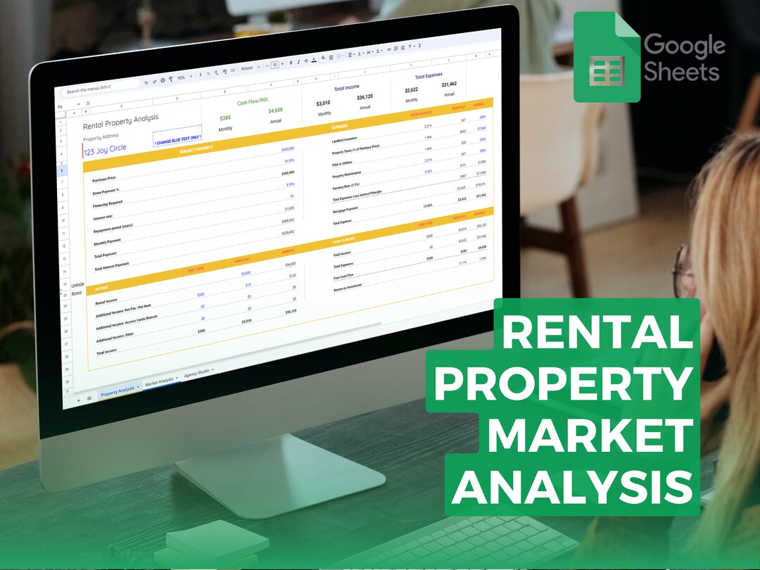 Longterm Rental Property & Market Analysis Google Sheet Landlord