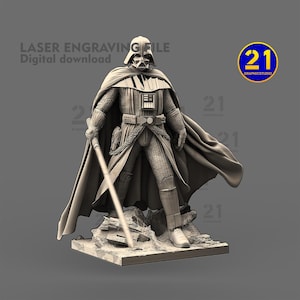 Dark Lord - 3D-lasergravurebestand - digitale download (SVG, PNG, LightBurn, pdf)
