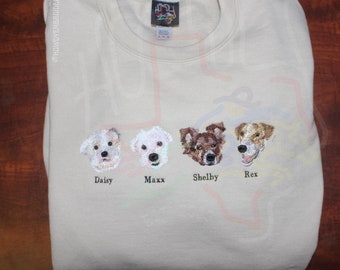 Sudadera con bordado personalizado para mascotas, regalo para amantes de las mascotas, regalo por la pérdida de una mascota
