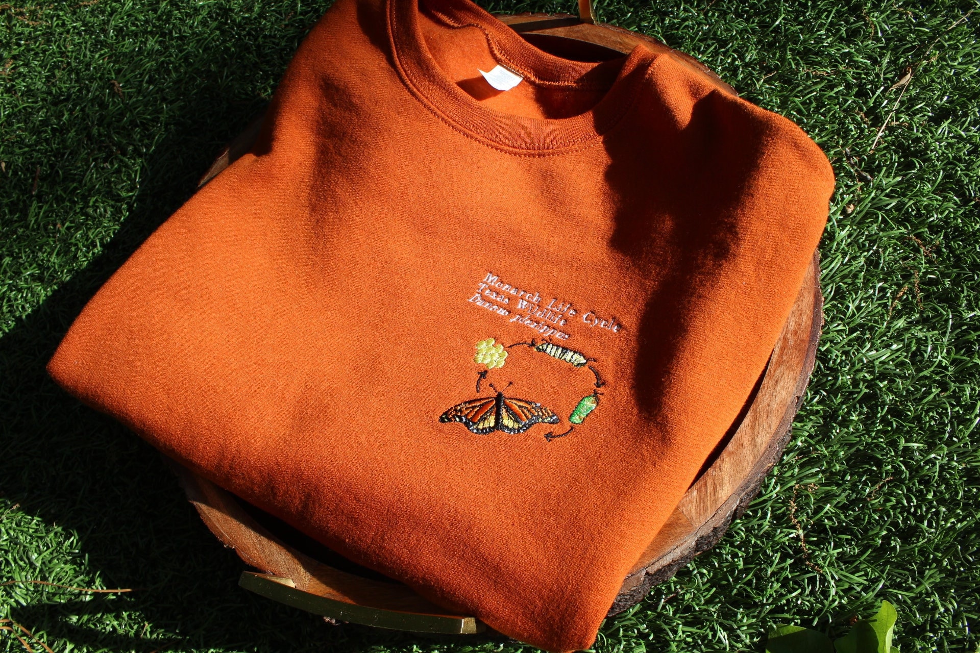 Butterfly Metamorphosis Embroidered Silk Cotton Long-Sleeve main image 1