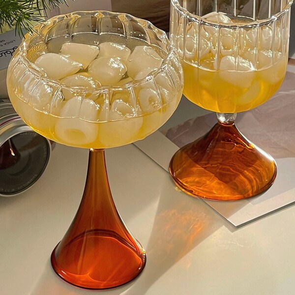 Retro Cocktail Glass Etsy