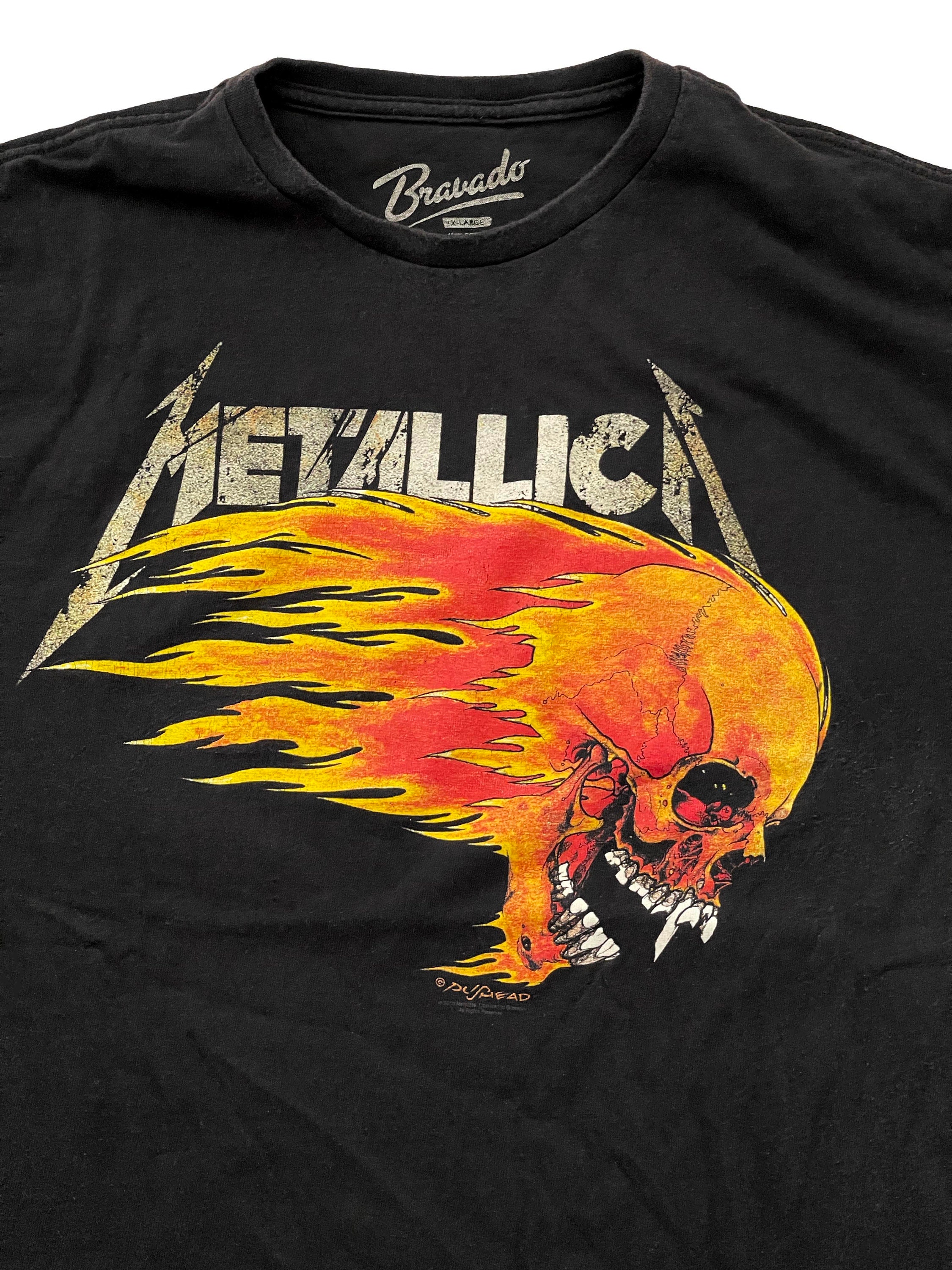 Metallica Pushead Flaming Skull 94 Tour Shirt Y2K Bravado Reprint T Shirt Size XL Etsy Canada