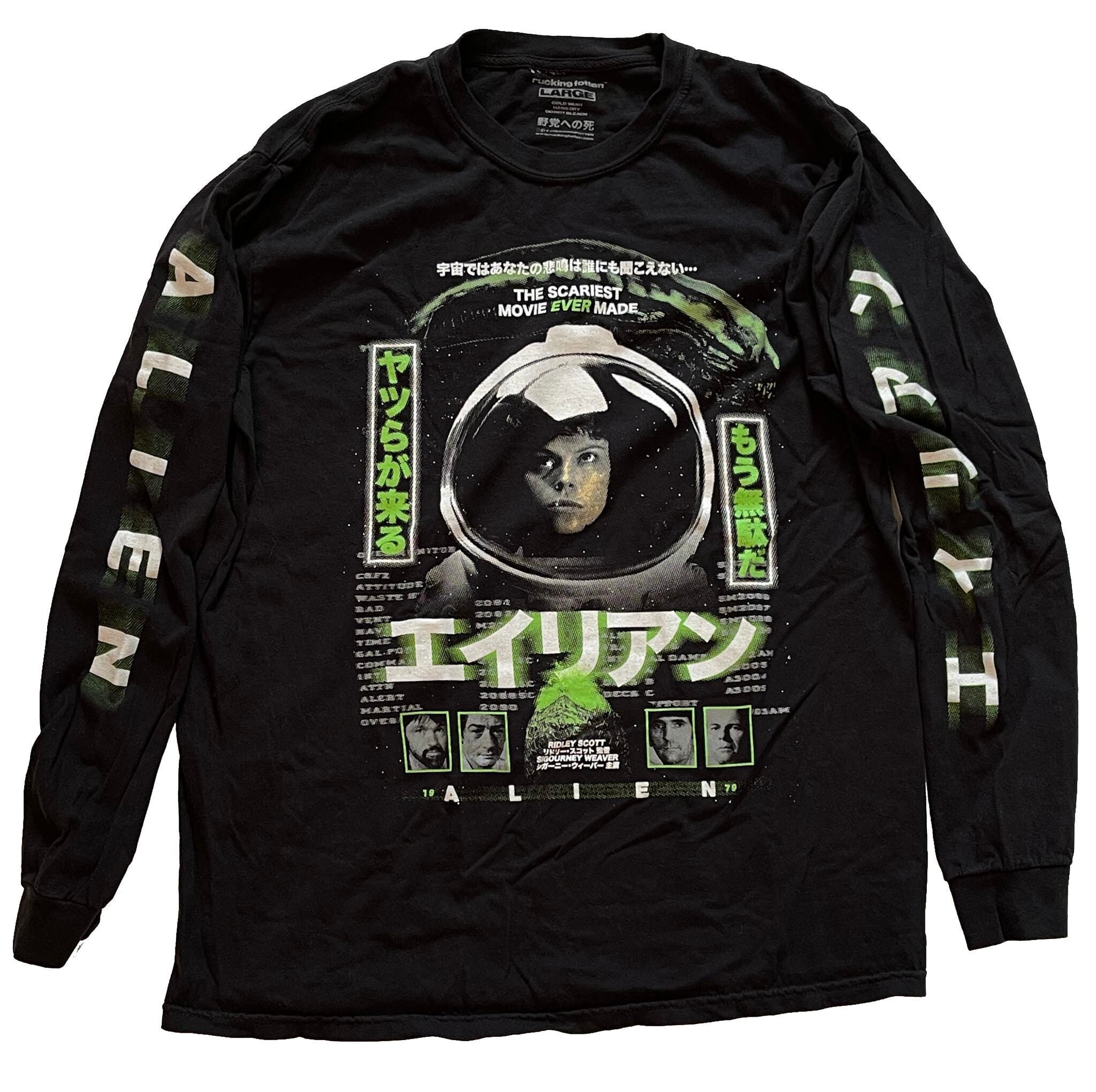 Rucking Fotten, Alien LIMITED EDITION Long Sleeve T-shirt Size L