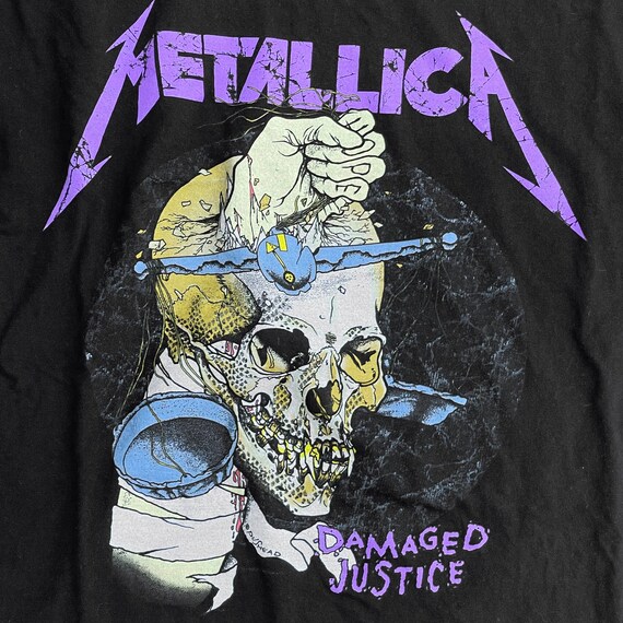 Metallica, Damaged Justice, Pushead Heavy Metal Band T Shirt XL - Etsy