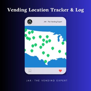 Suivi et journal de l'emplacement des distributeurs automatiques | Fiche commerciale modifiable | Téléchargement instantané