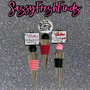 Beaded wine stopper