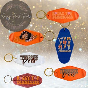 Vols keychains, UT, Smoky, big orange, college football team, Tennessee Vols, UT keychain, rocky top, motel keychain, gift idea